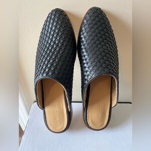 NEW NISOLO ALMA Womens All Day Woven Mule, BLACK, size 7 US